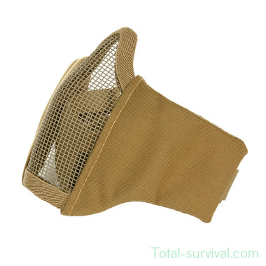 101 Inc Airsoft masque facial nylon / mesh, coyote tan