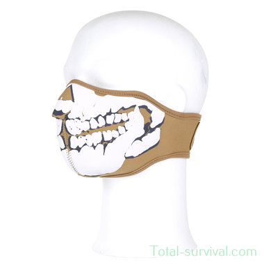 101 Inc néoprène masque buccal skull 3D coyote tan