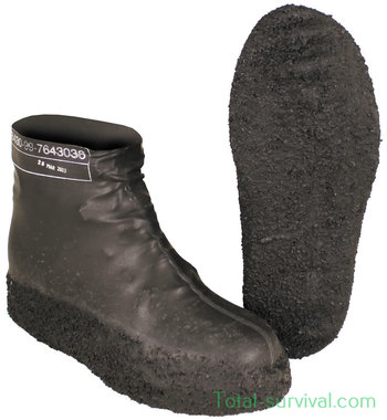 Britse NBC rubberen overschoenen Aircrew MK1, zwart