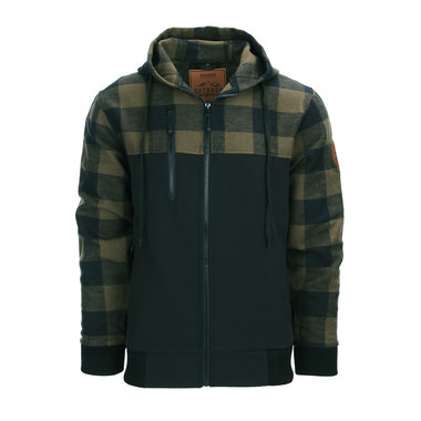 Fostex Houthakkers Jack met capuchon, Zwart / Olive