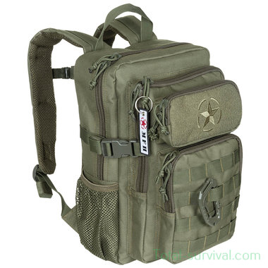 Sac à dos US MFH 15l, Assault Kids, vert olive