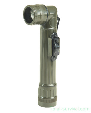 Mil-tec US LED anglehead flashlight compact, army green