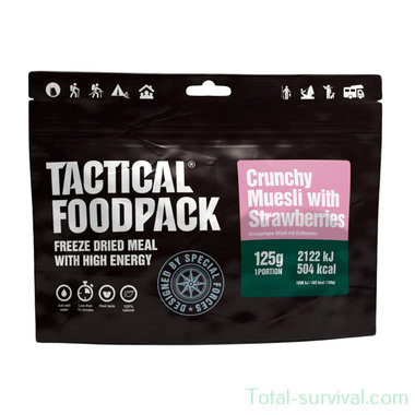 Tactical Foodpack Crunchy Muesli with Strawberries 125G