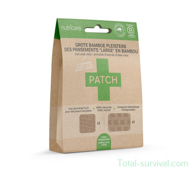 PATCH Pleisters Aloe Vera Large, 10 stuks, zwart