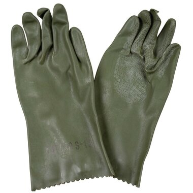 Tsjechische OPCH NBC rubberen handschoenen extra dik, legergroen