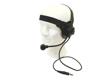 Z-Tactical zSelex TASC1 headset Z028, Zwart, Nato jack aansluiting