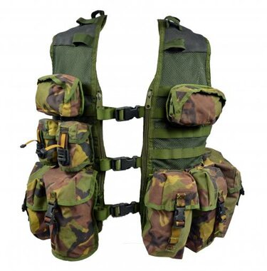 KL landmacht Tactical load carrying vest, Molle, incl. 10 pouches, DPM camo
