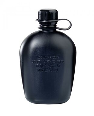MFH US Veldfles 1L zwart, BPA vrij