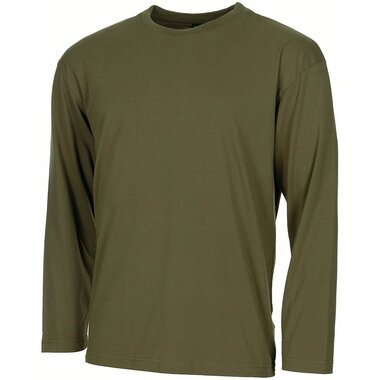 MFH US Longsleeve shirt, classic army, legergroen