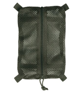 Mil-Tec mesh opbergtas met velcro strips, medium, legergroen