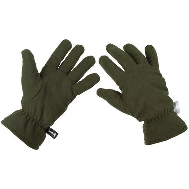 MFH Fleece Gloves, OD green, 3M™ Thinsulate™ Insulation