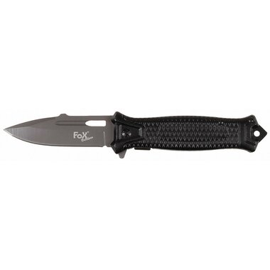 Fox outdoor Snake folding knife with easy grip handle, black