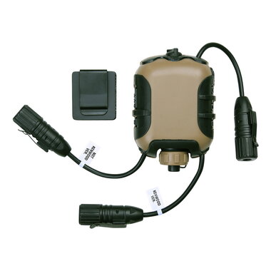 Z-Tactical Z118 Z40PS classic PTT dual transceiver adapter lite edition, coyote tan