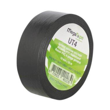 Megatape AT4 PVC tape black 19MM/20M