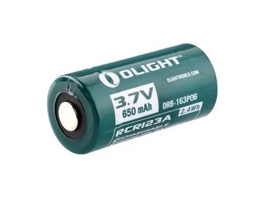 Olight RCR123A 650mAh 3.7V Rechargeable Battery, ORB-163P06