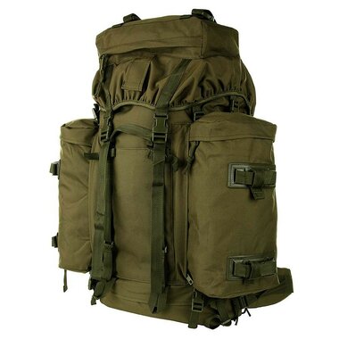Sac à dos commando 101 Inc, 86l, avec sacs latéraux daybag, vert olive