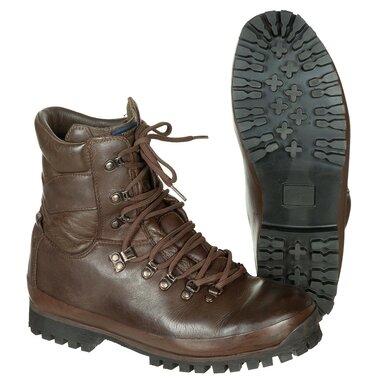 Alt-Berg Combat Boots men, Combat High Liability, new sole, brown