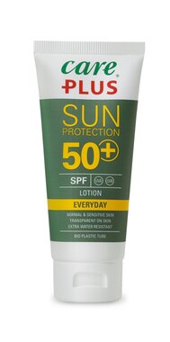 Care Plus Lotion quotidienne de protection solaire SPF50+ Tube, 100 ml