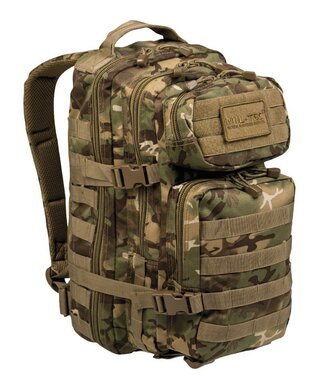 Mil-tec US Rucksack 20l, Assault Pack, W/L-ARID Camo