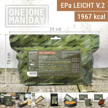 Convar Field Kitchen EPA light V.2 MRE Meal Ready-to-Eat 24-uur rantsoen