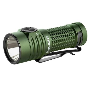 Olight Baton Turbo OD Green compact spotlight LED flashlight IPX8, Rechargeable 1100mAh