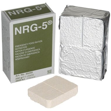 Ration alimentaire d'urgence NRG-5 compact (250G) 4 bars