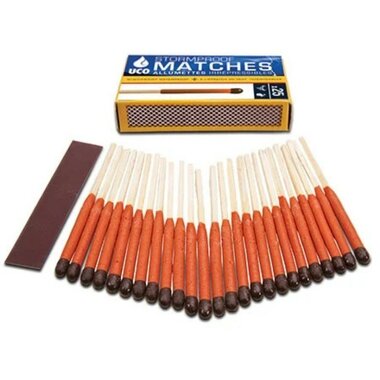 Uco Hurricane Wind & Waterproof Matches, 25 pieces