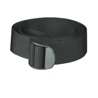 Mil-Tec packing strap 25mm x 120cm met gesp, zwart