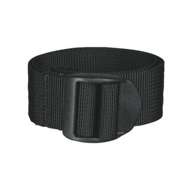 Mil-Tec packing strap 25mm x 60cm met gesp, zwart