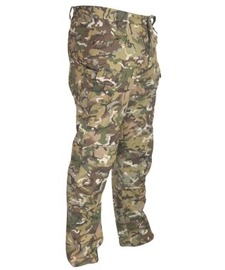 Kombat tactical Patriot softshell gevechtsbroek, Fleece voering, BTP Multicam