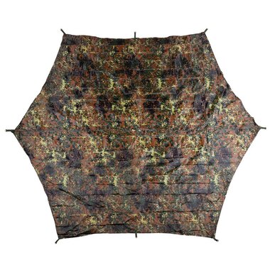 MFH Hexagon Plane, 210T Polyester, flecktarn, 340 x 310 cm