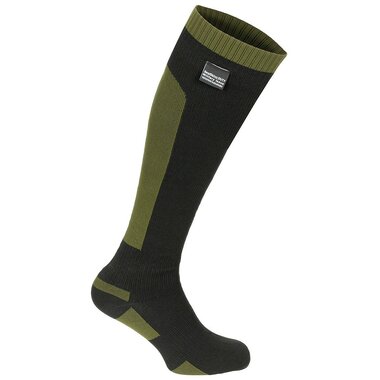 Sealskinz Duty waterdichte legersokken hoog, groen/zwart