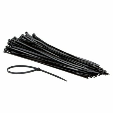 AB tyraps / cable ties 100 x 2,5 mm UV resistant, 100 pieces, Black