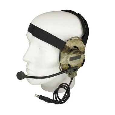 Z-Tactical Bowman EVO III headset Z029, Nato-jack aansluiting, ICC AU camo