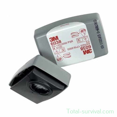 3m 6038 stoffilter P3 R (FFP3) EN-143, a2st