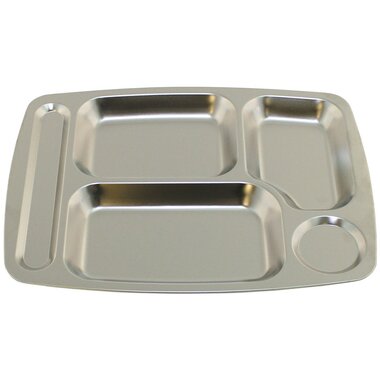 MFH RVS kantine dienblad, 5 vakken