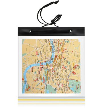 MD tactical folding map folder transparent, basic, waterproof