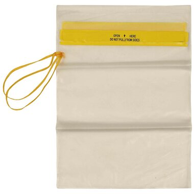 Fox outdoor waterdichte documententas Large, transparant, lanyard