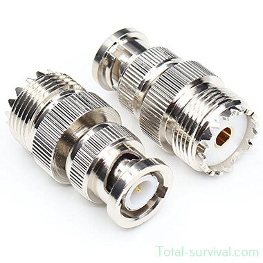 CBA BNC-1520 BNC-Male / PL259-Female (PL) adapter, 50 Ohm