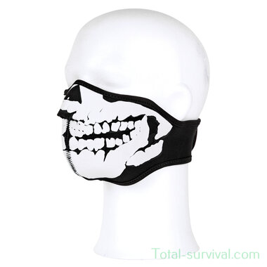 101 Inc neoprene face mask skull 3D black