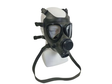 M85 Volgelaatsmasker / Gasmasker met drinkslang en MP5 Tas, EN-148 RD40, legergroen