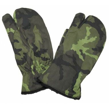 Gants d'hiver tchèques, 3 doigts, camouflage M95