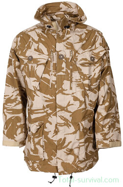 Britische Kommandojacke, Smock, mit Kapuze, winddicht, desert DPM