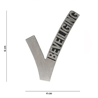 Embleem metaal Beveiliging (NL)