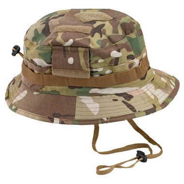 Defcon 5 Alpha Buschhut, Kinnband, SF Boonie, Rip Stop, OC Multicam