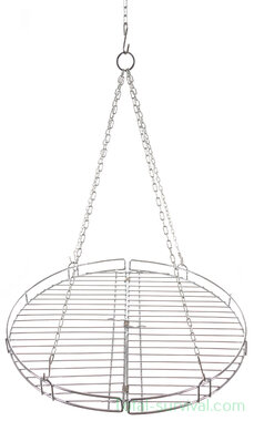 Fox outdoor opvouwbare grillplaat rond 49 CM met ketting