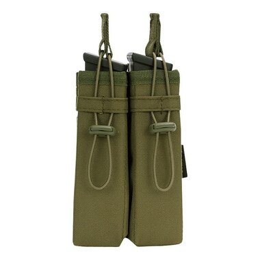 101 Inc open dubbele pistool magazijntas Molle, legergroen