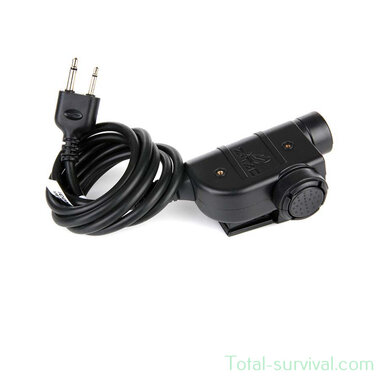 Z-Tactical Z125 U94 PTT headset adapter Nato jack   Icom 2-poliger Anschluss