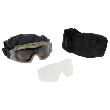 ESS lunettes de sécurité balistiques Profile NVG avec verres fumés et transparents et sac de protection