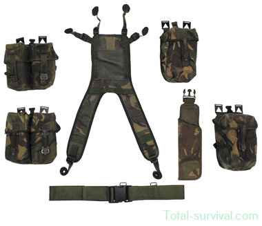 British PLCE tactical load carrying set 7-piece combat, DPM camo